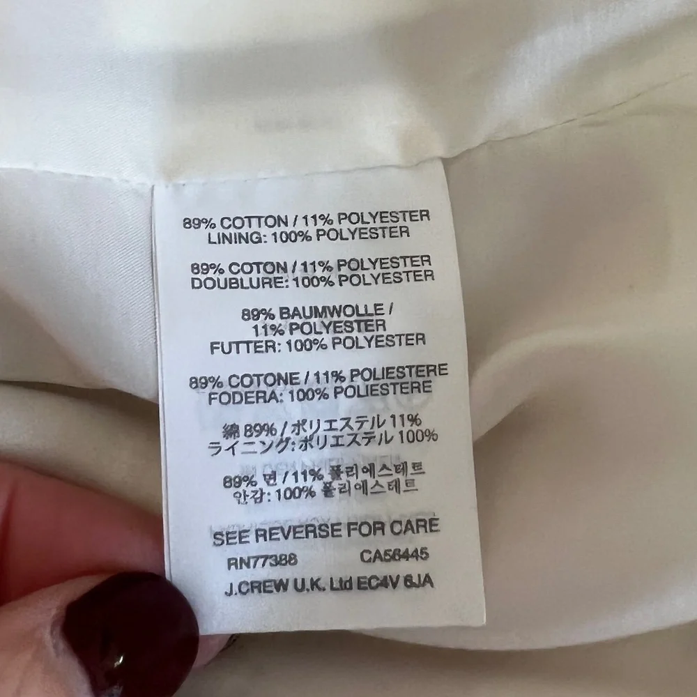 J. Crew Pink and White Striped Cap Sleeve Suiting Dress Size 2